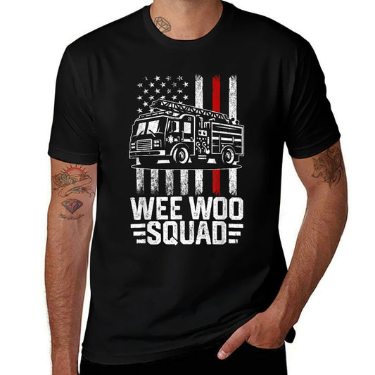 Funny Firefighter Men Women Kids Fire Truck Fireman  Odor-resistant T-Shirt