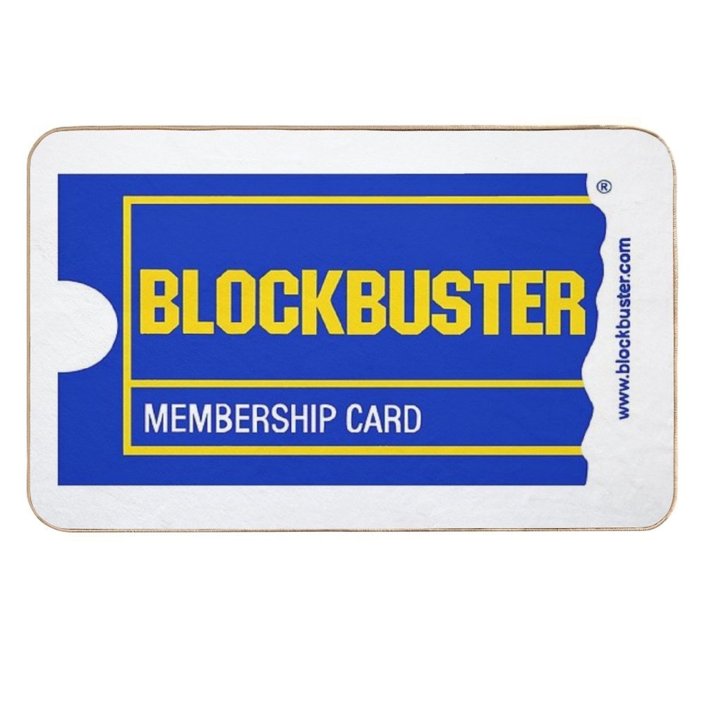 Blockbuster Membership Card  Pet-Safe Bath Mat