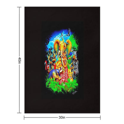Halloween Spooky Scary Travel-friendly Throw Blanket
