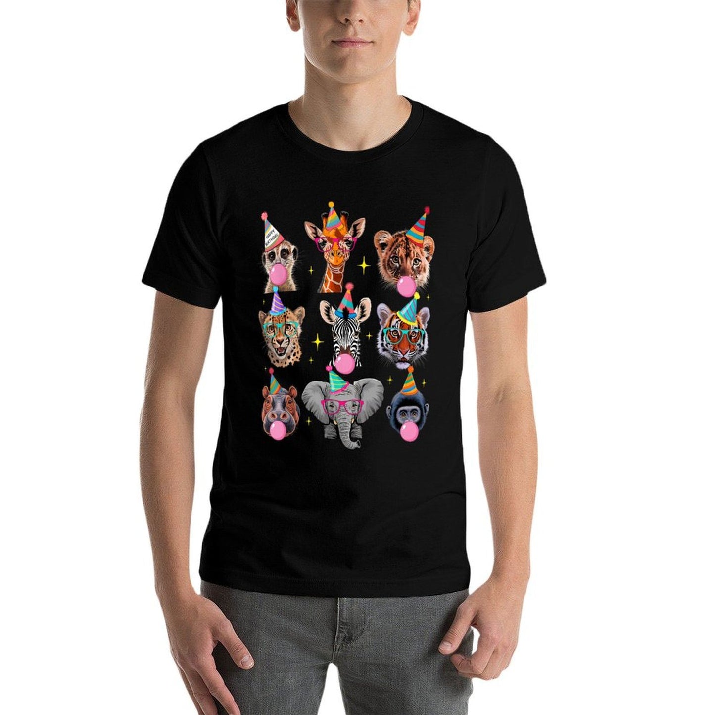 Zoo Animals Wildlife Safari Jungle Birthday Party Kids Cute  Affordable Price T-Shirt