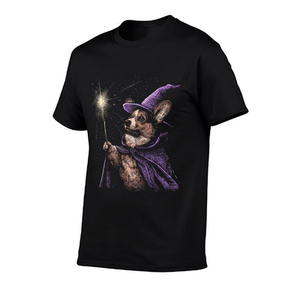 Wizard Corgi Magic Fantasy Dog Corgi Lover Magician  Versatile T-Shirt