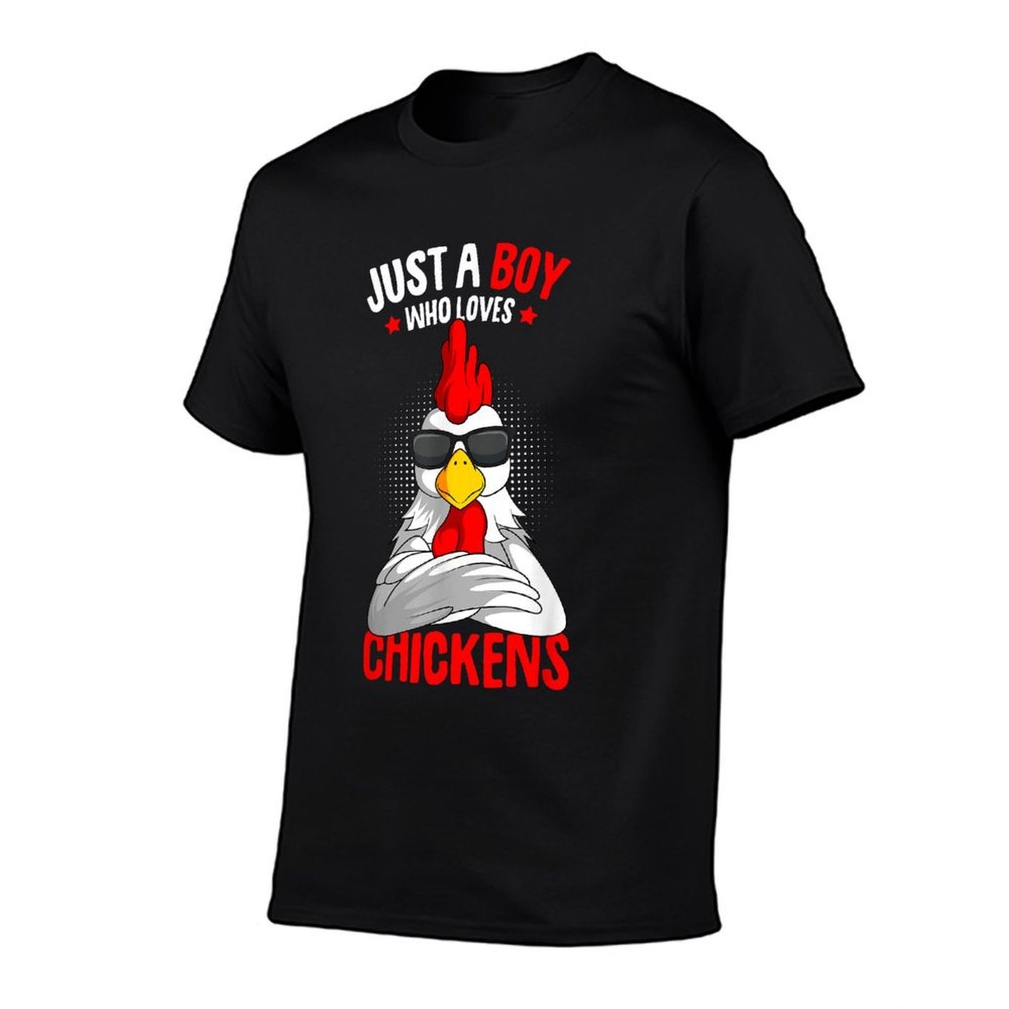 Just A Boy Who Loves Chickens  Vintage-inspired T-Shirt