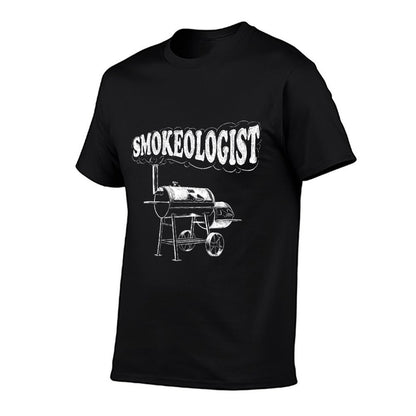 Smokeologist - Funny Pitmaster BBQ Smoker Grilling  High-quality Stitching T-Shirt