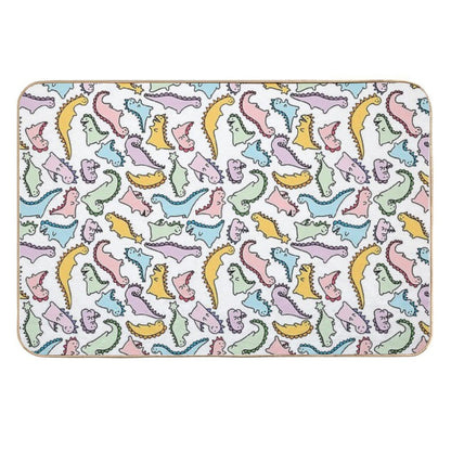 Cute Dino Explosion  Repositionable Bath Mat