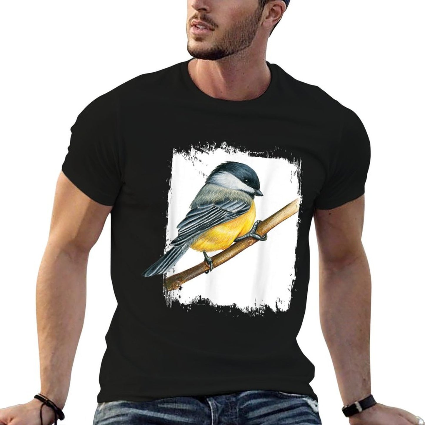Beautiful Birds Animal Gift Vintage Bird Watcher Birding Birdwatching - Womens Black Small Classic Fit Crew Neck  Cotton T-Shirt