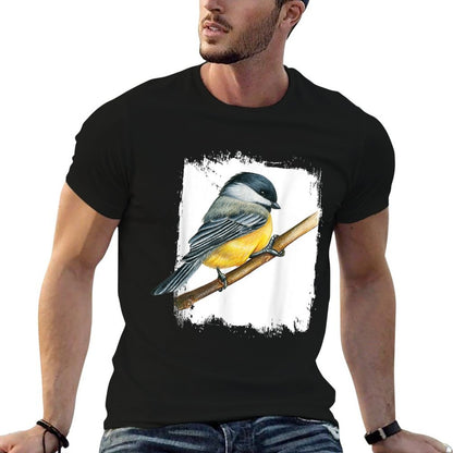 Beautiful Birds Animal Gift Vintage Bird Watcher Birding Birdwatching - Womens Black Small Classic Fit Crew Neck  Cotton T-Shirt