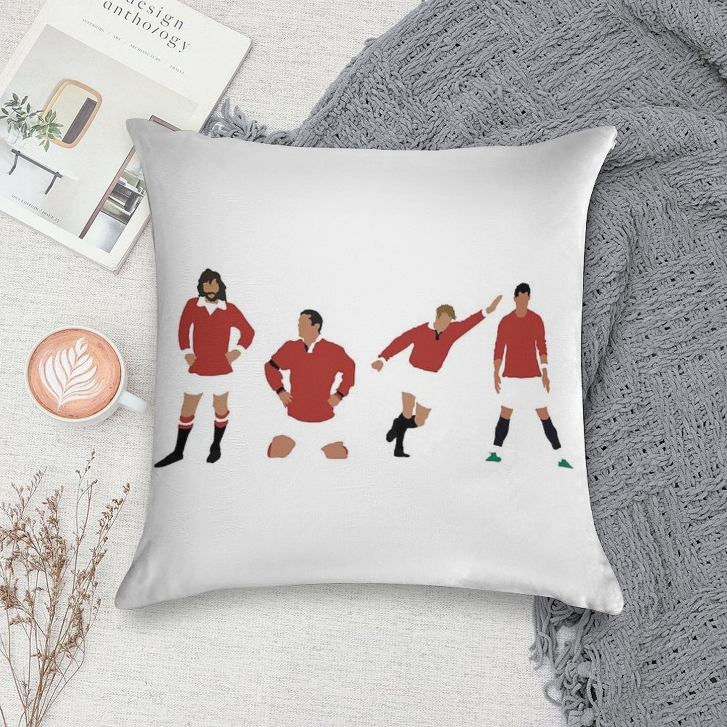 Manchester United Number 7 Design! Soft Style Accent Throw Pillow