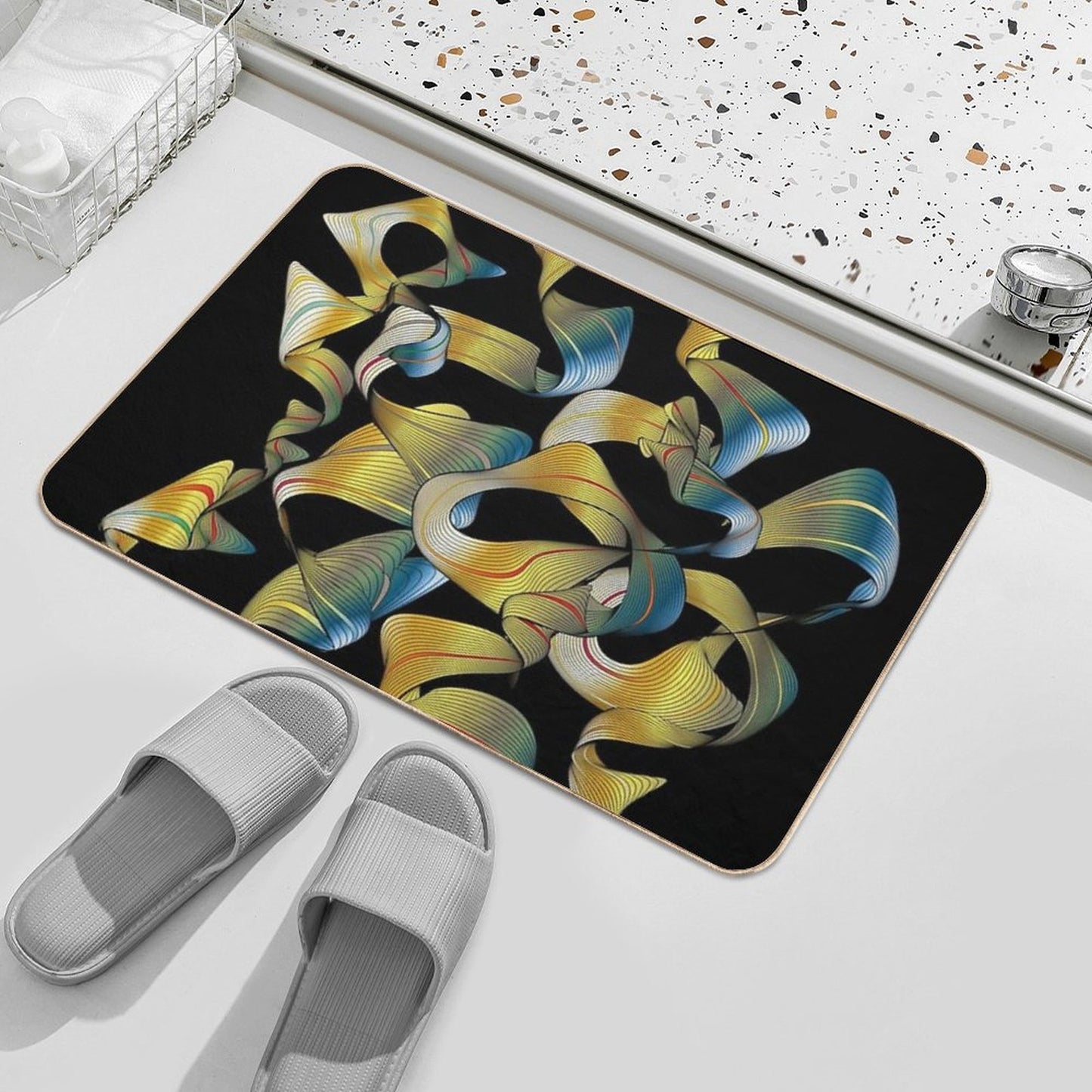 Grooverture  Fade-Resistant Bath Mat