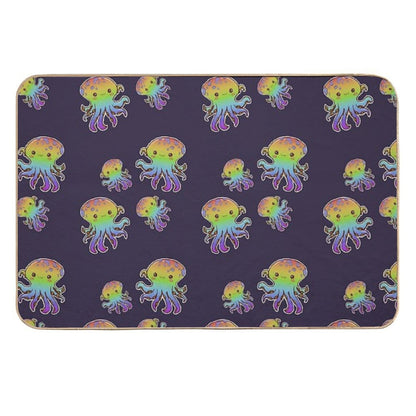 Cute Octopuses  Fade-Resistant Bath Mat