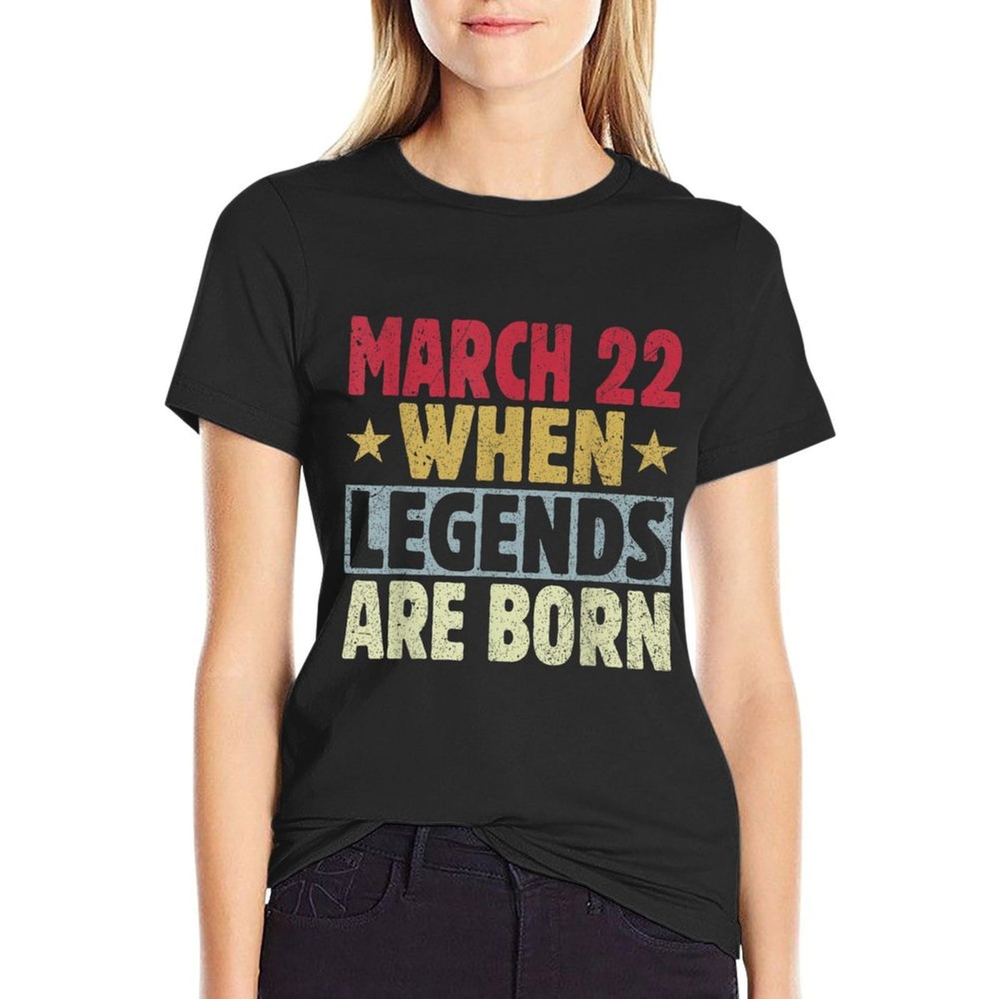 2024 22nd Of March Birthday - March 22 Birthday  Odor-resistant T-Shirt