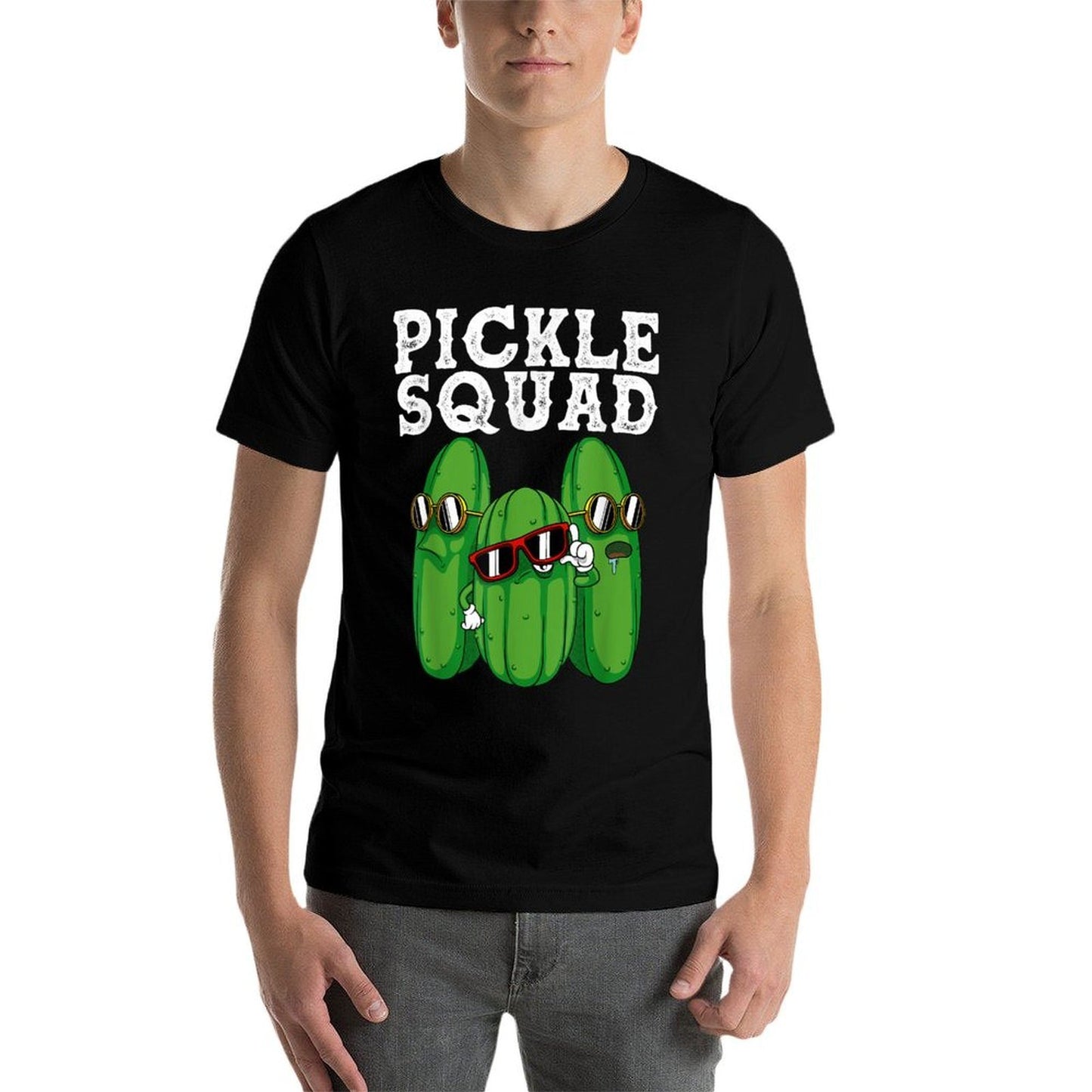 Funny Pickle Squad Novelty Gift Men Kids Big Dill Gang Lover  Vintage-inspired T-Shirt