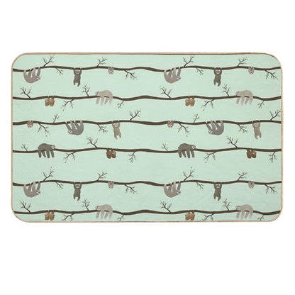Sloths  Stain-Proof Bath Mat