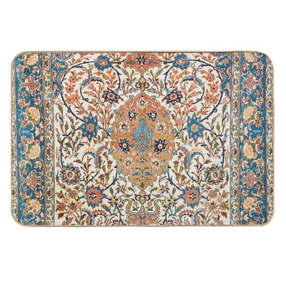 Isfahan Antique Central Persian Carpet Print  Easy To Clean Bath Mat