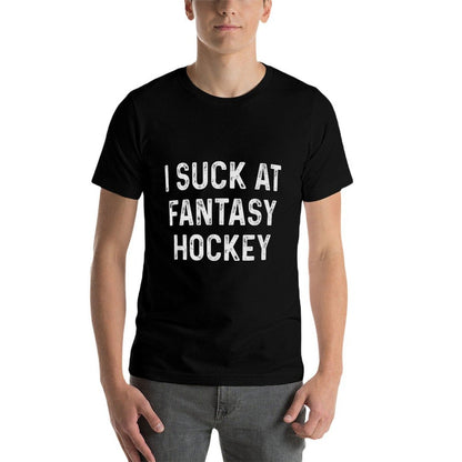 Funny I Suck at Fantasy Hockey  Trendy Pattern T-Shirt