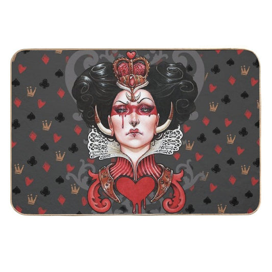 Queen of Hearts  Fade-Resistant Bath Mat