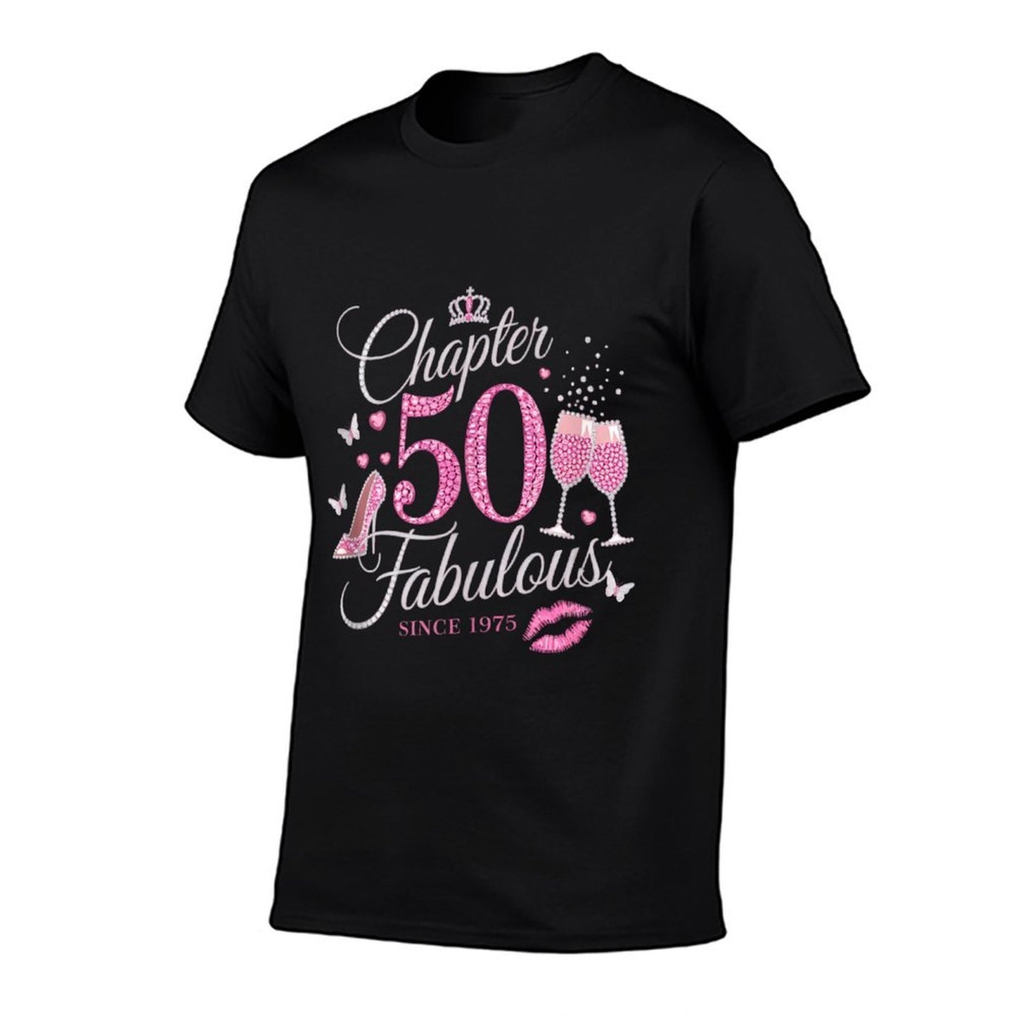 Chapter 50 Fabulous Since 1975 50th Birthday Women Girl  Eco-friendly Material T-Shirt