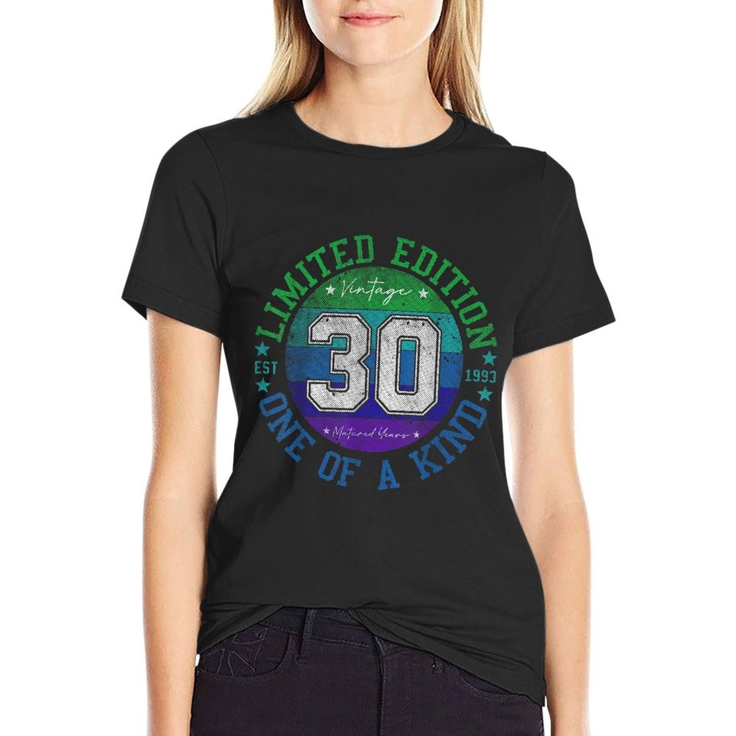 Vintage 1993 30 Year Old Gifts Limited Edition 30th Birthday  Oversized Silhouette T-Shirt