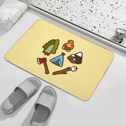 Camping Is Cool  Multi-Purpose Bath Mat