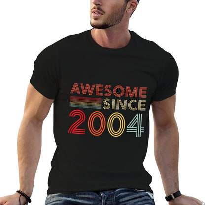 21 Birthday Decorations Men Women 2004 BDay 21st Birthday  Summer-ready Fabric T-Shirt