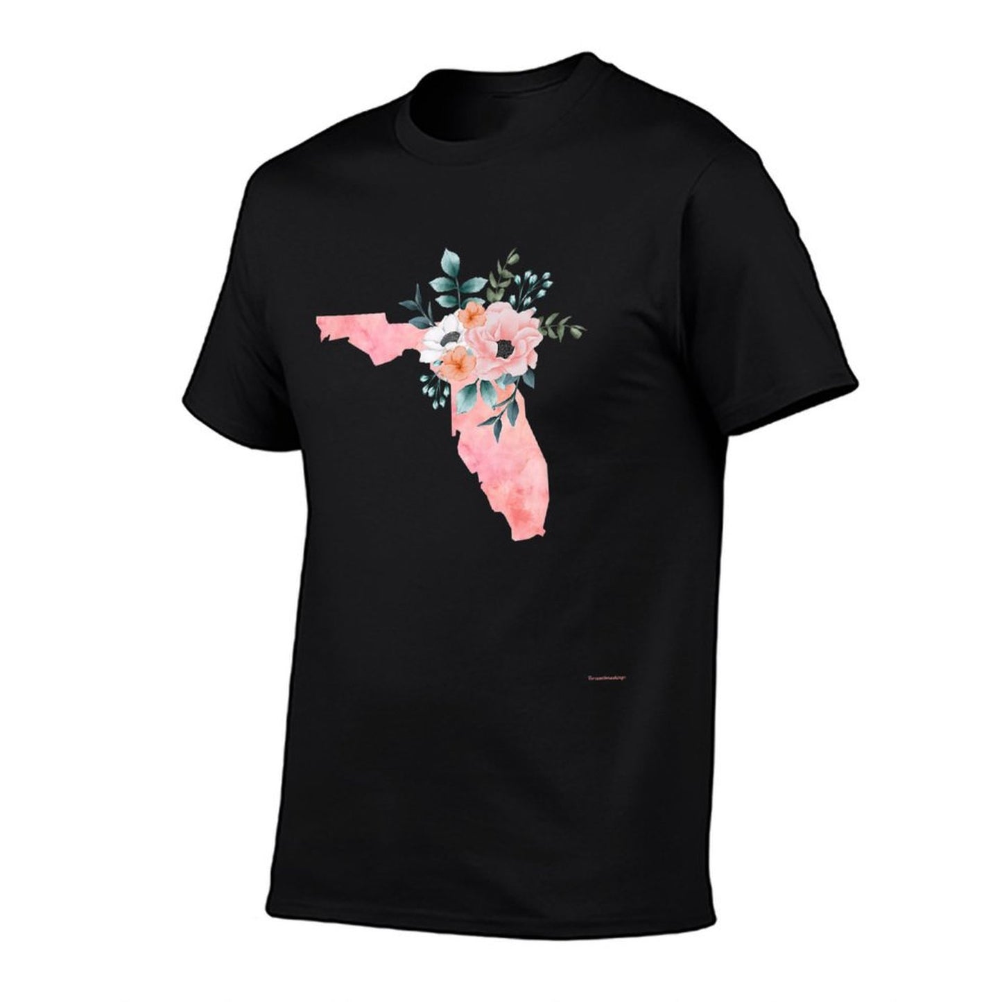 Forida Lover State - Nice Watercolor Flowers Style Premium  Versatile T-Shirt