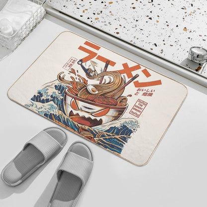 The Great Ramen Off Kanagawa  Stain-Proof Bath Mat