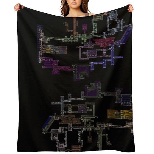 Castlevania Symphony Of The Night Anti-pilling Throw Blanket