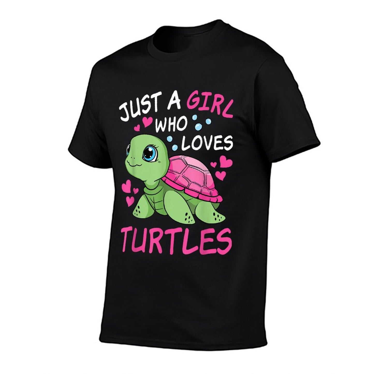 Just A Girl Who Loves Turtles Ocean Animal Cute Sea Turtle  Eco-friendly Material T-Shirt
