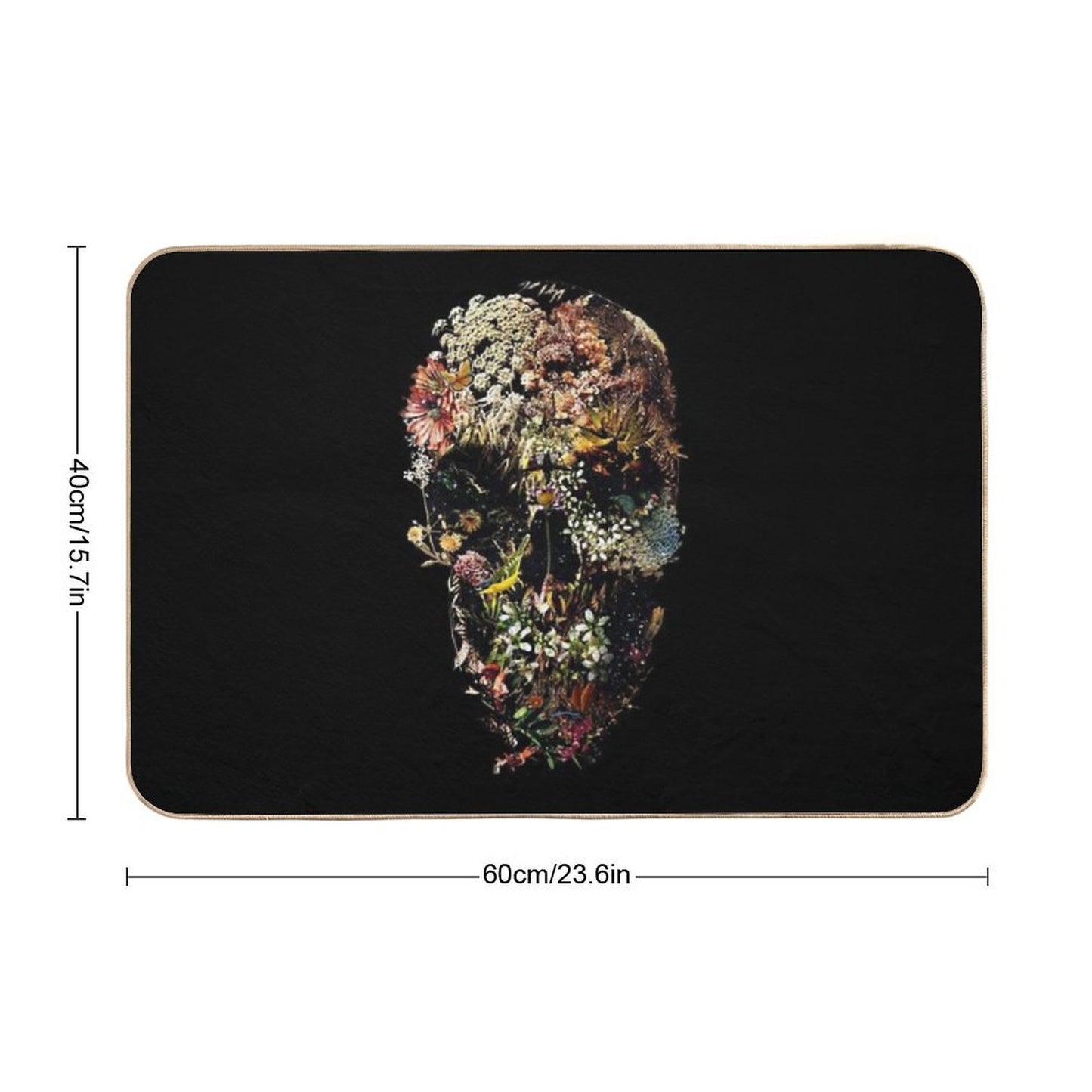 Smyrna Skull  Eco-Friendly Bath Mat