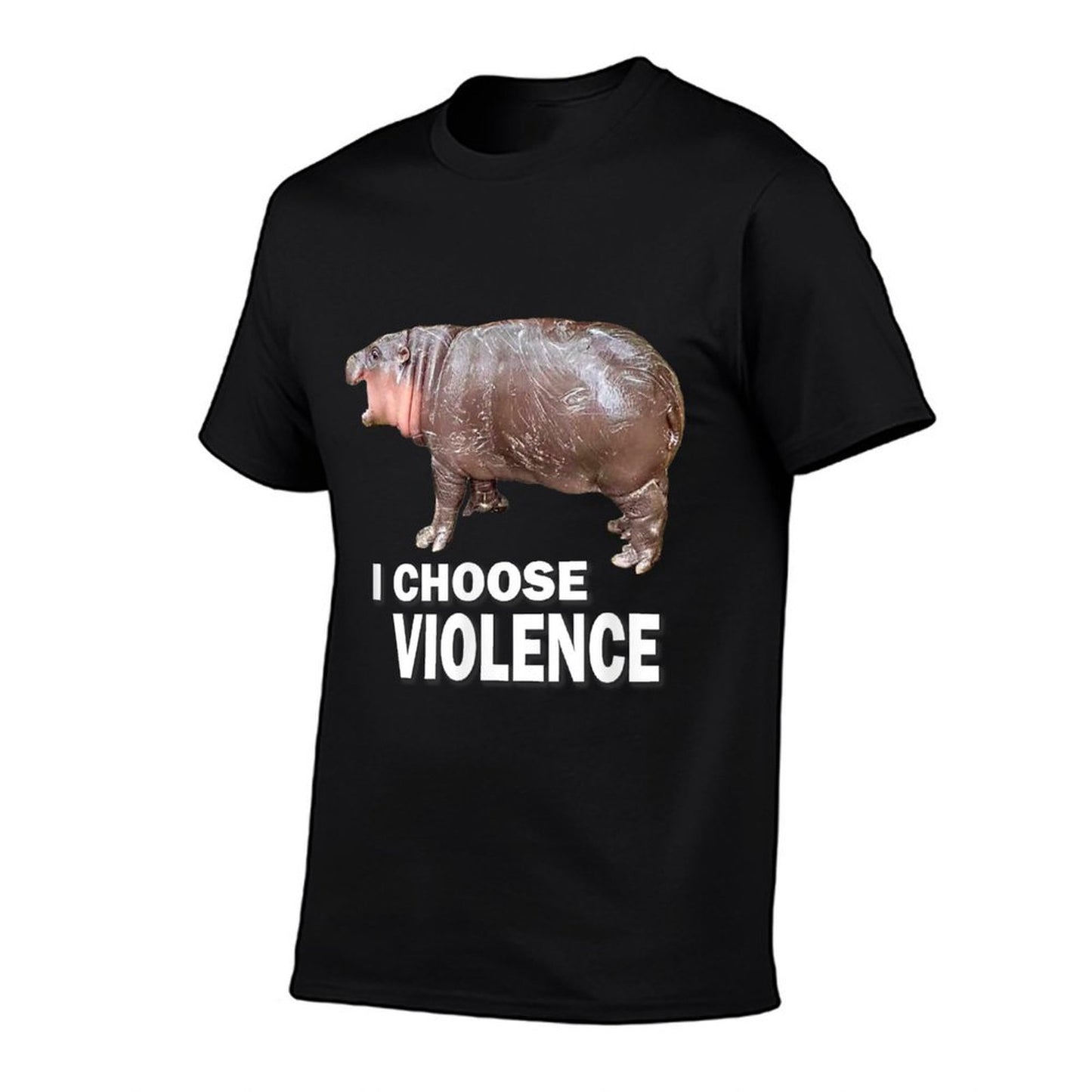Choose Violence Meme Moo Deng Ungovernable  Eco-friendly Material T-Shirt