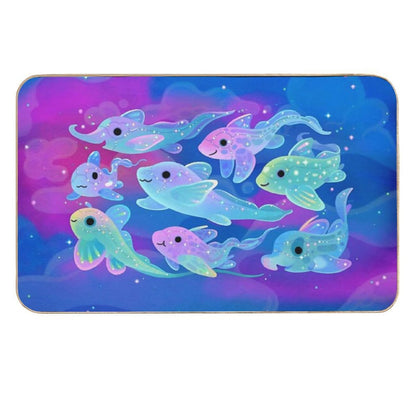 Chimaera (Ghost Sharks)  Dirt-Trapping Bath Mat