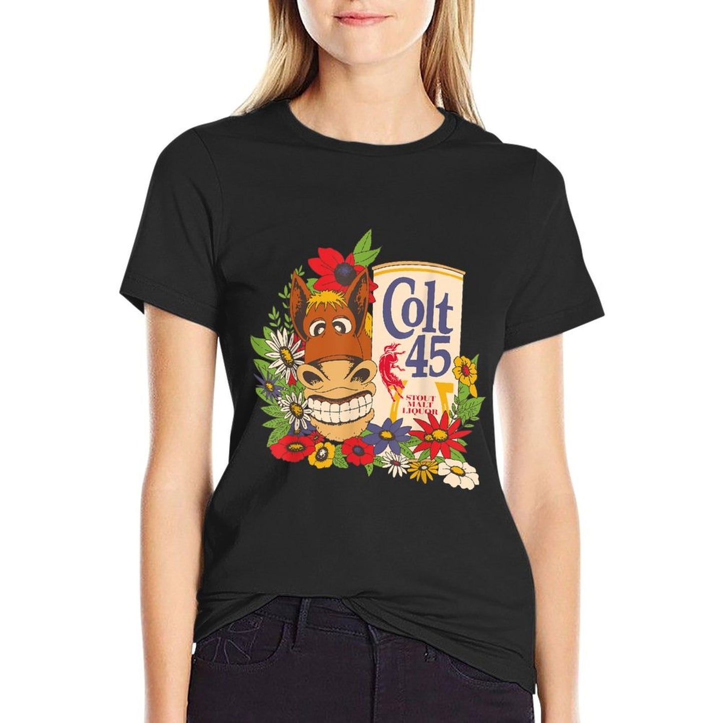 Colt 45 Classic Floral Donkey  Relaxed-fit T-Shirt