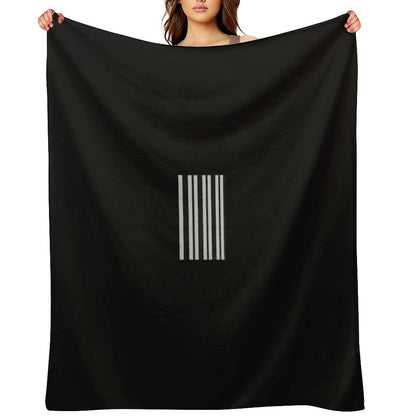 Black And White Vertical Stripes. Durable Throw Blanket