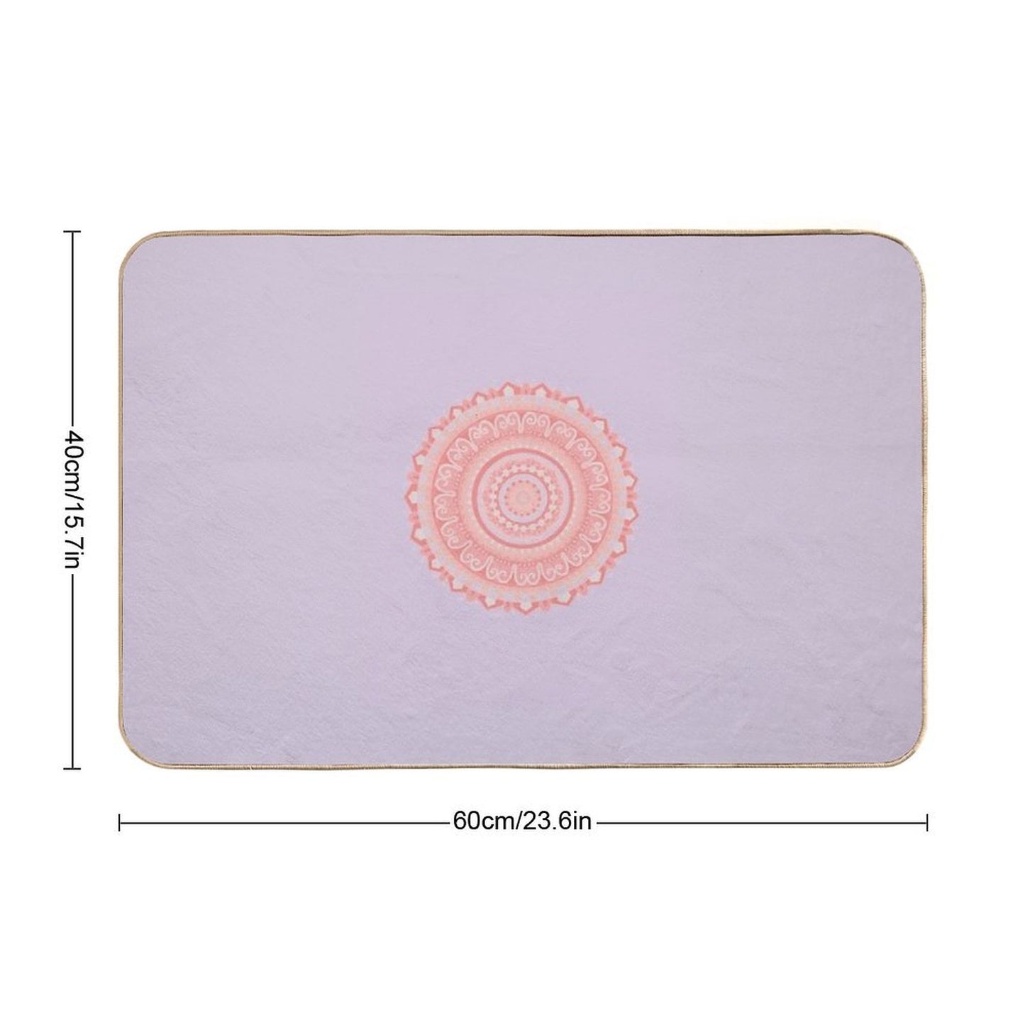 Mandala Art  Absorbent Bath Mat