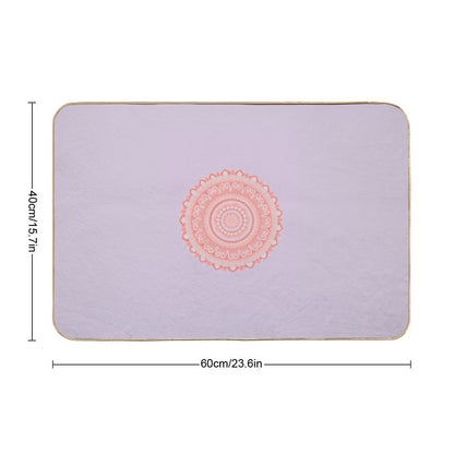 Mandala Art  Absorbent Bath Mat
