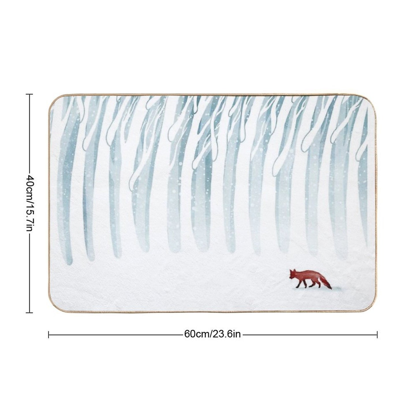 Winter Storm  Repositionable Bath Mat