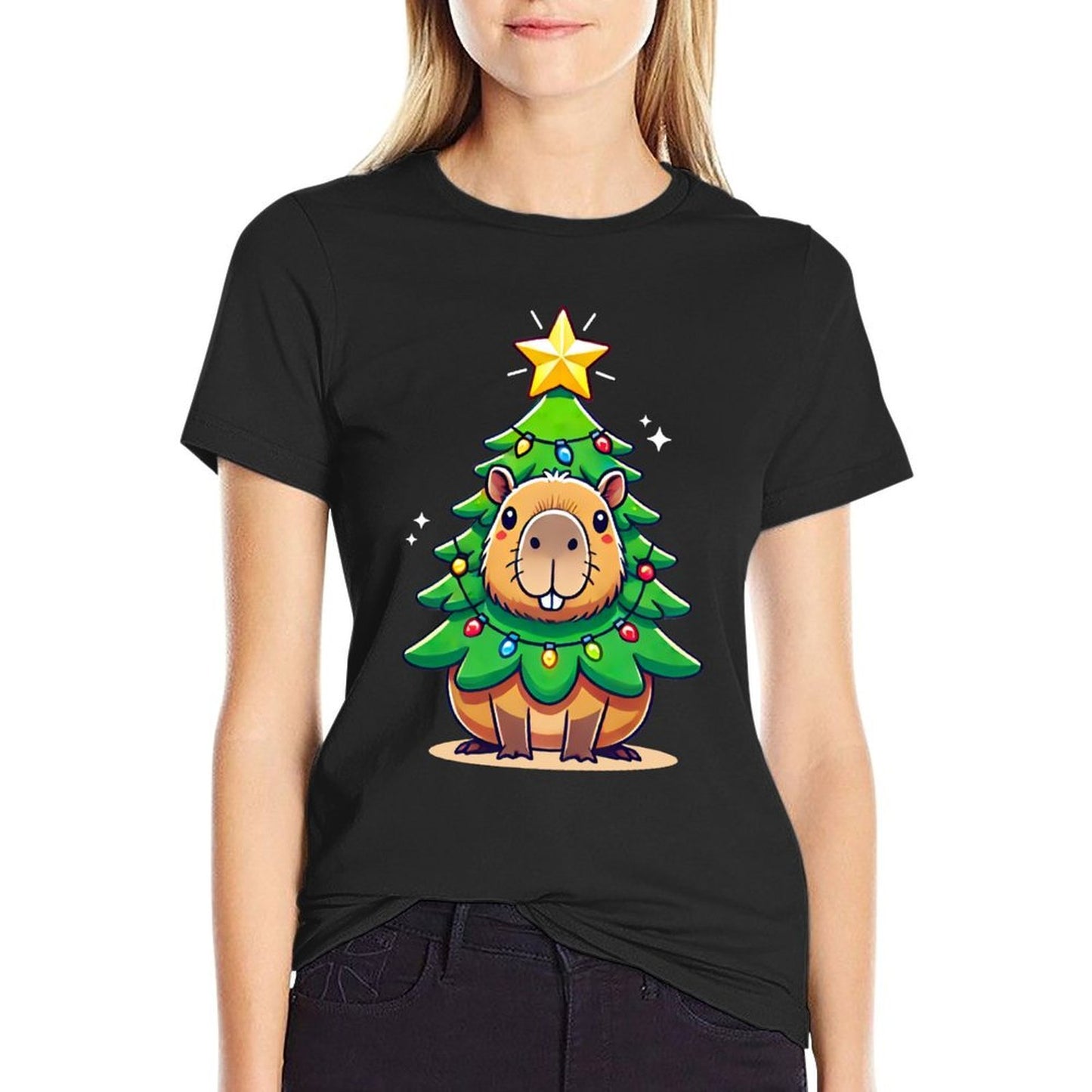 Capybara Christmas Sweatshirt  Durable T-Shirt