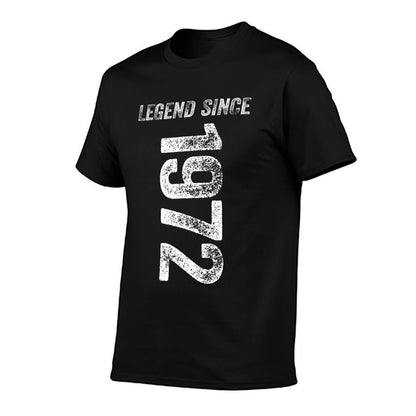 50th Birthday Born In 1972 50 Years Legend Since 1972  Tagless Design T-Shirt