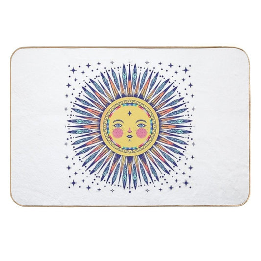 Feathered Sun  Slip-Resistant Bath Mat