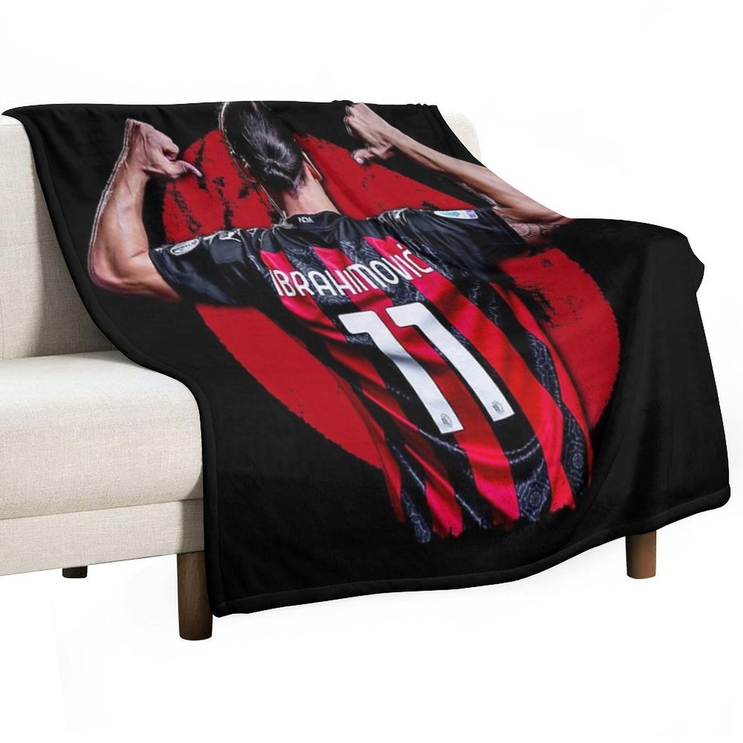 Zlatan Ibrahimovic Ac Milan Premium Throw Blanket