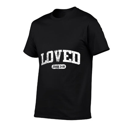 Loved John 316 Jesus Christian Faith Men Women Gift  Eco-friendly Material T-Shirt