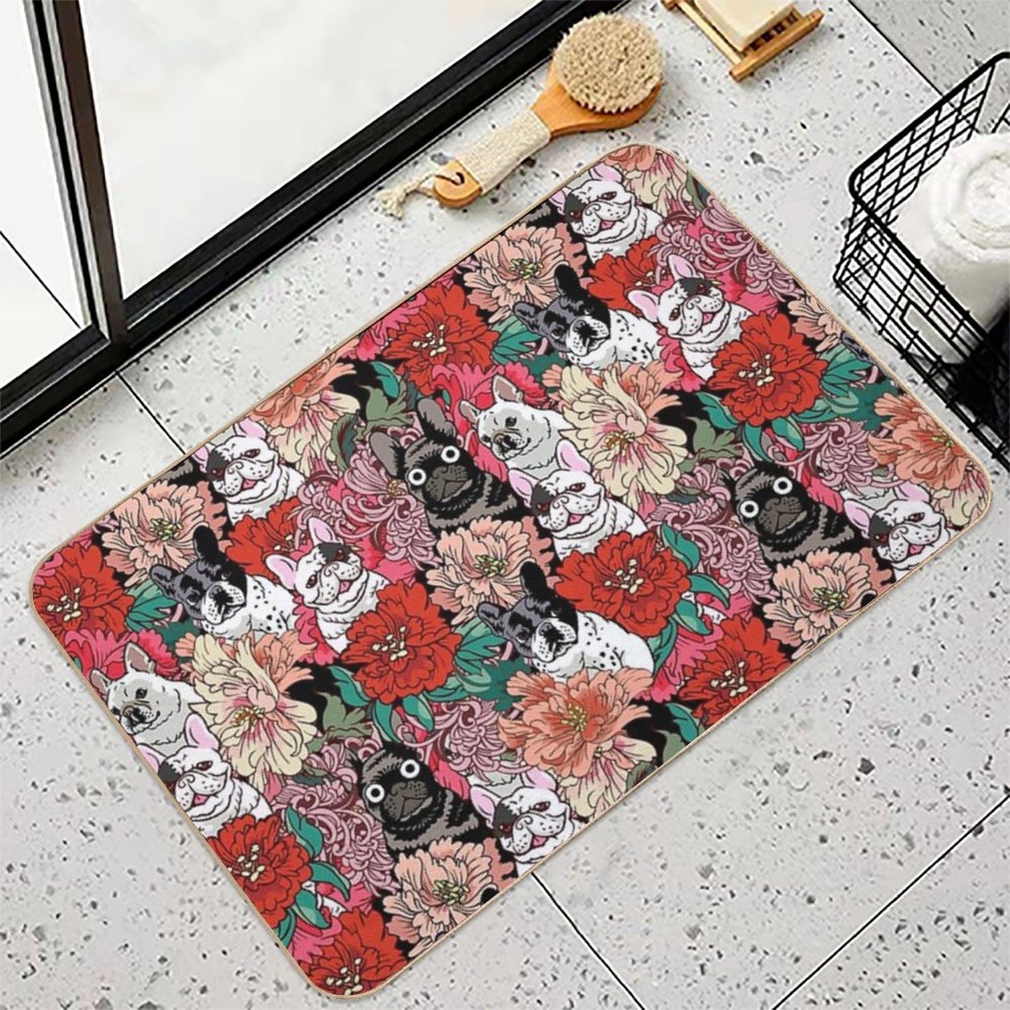 Because French Bulldog  Non-Slip Bath Mat