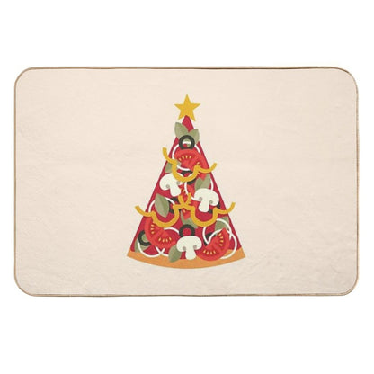 Pizza on Earth - Vegetarian Version Durable Bath Mat