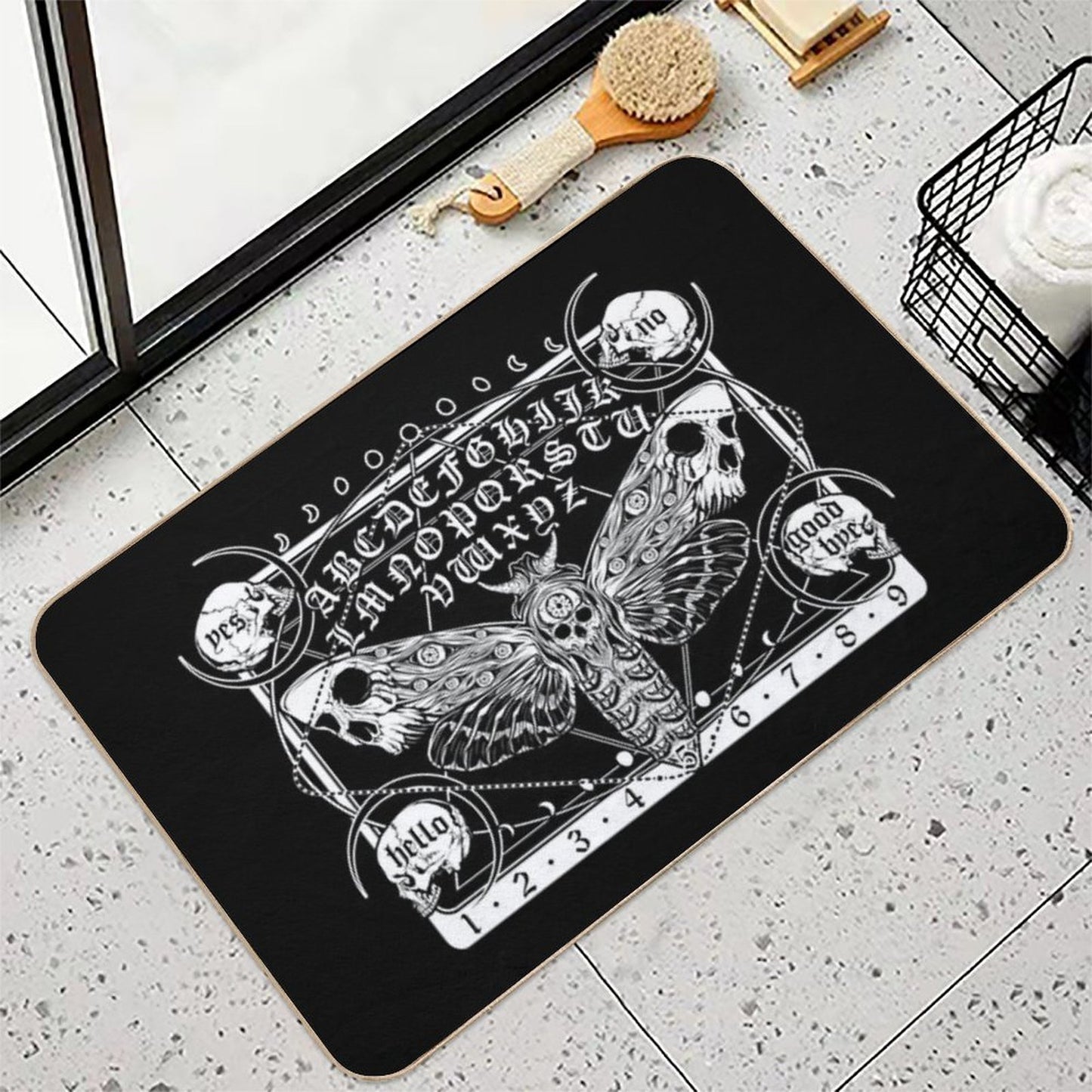 Death Moth Spirit Board  Stain-Proof Bath Mat