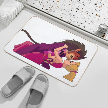 Princess Prom Adora And Catra  Dirt-Trapping Bath Mat