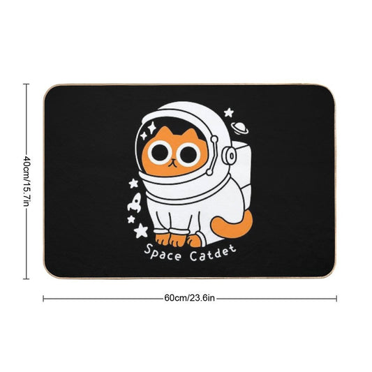Space Catdet  Slip-Resistant Bath Mat