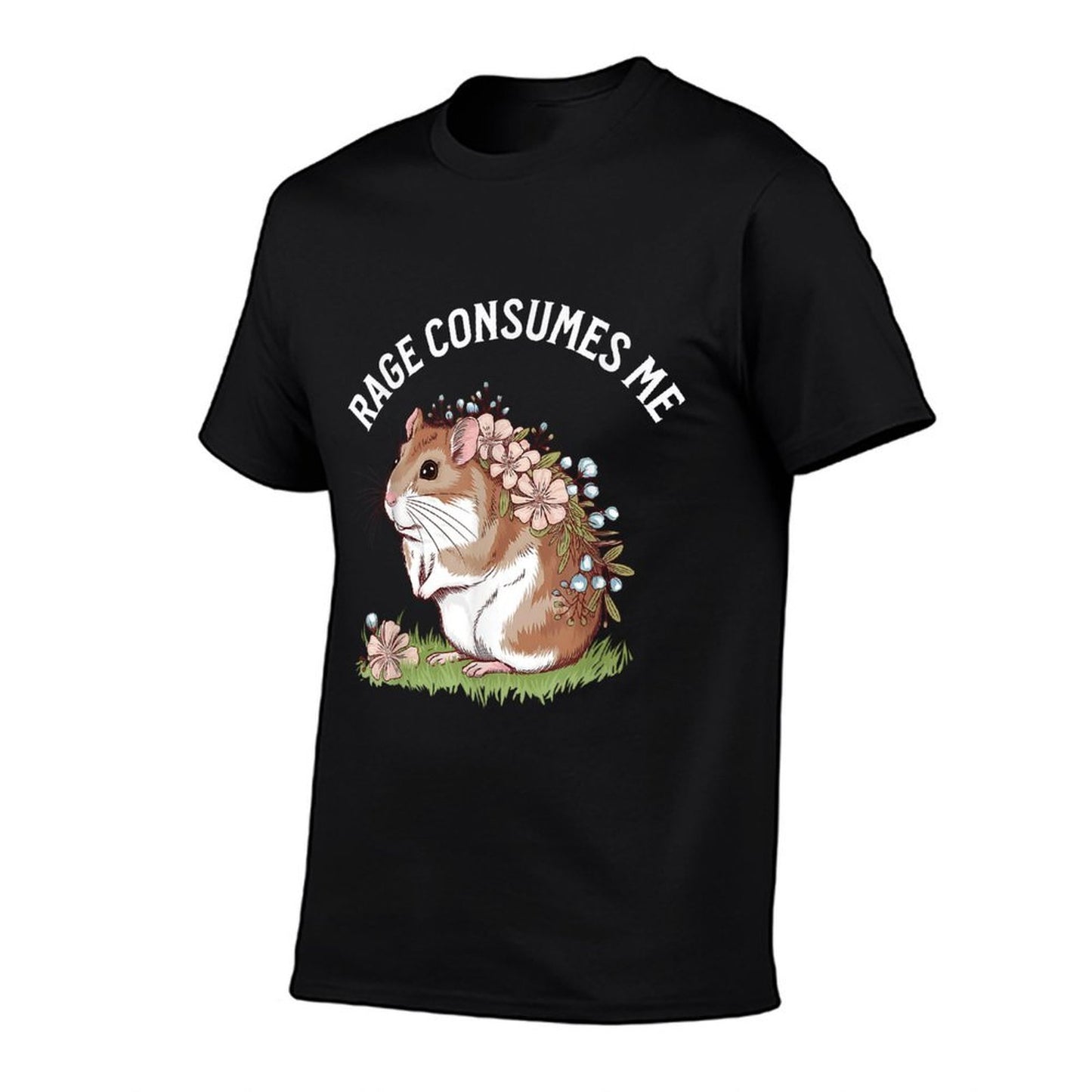 Hamster Rage Consumes Me Colorful Design  Fade-proof Color T-Shirt