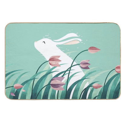 Rabbit, Resting  Easy Maintenance Bath Mat