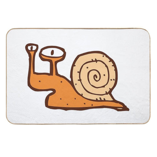 Cute Funny Cartoon Snail  Odorless Bath Mat