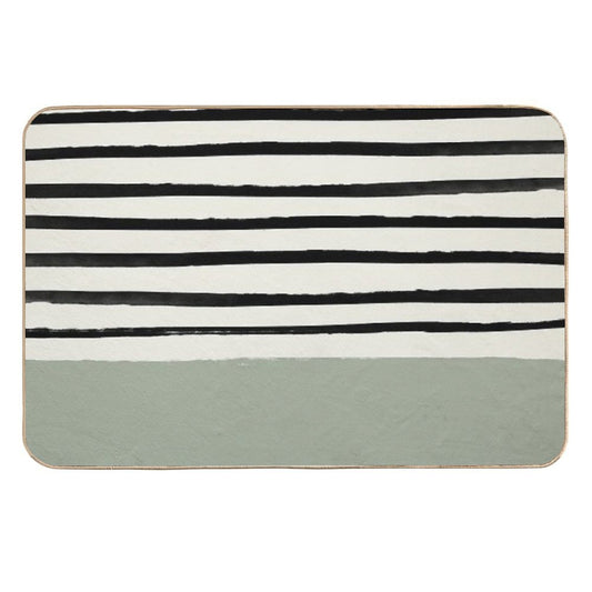 Sage X Stripes Durable Bath Mat