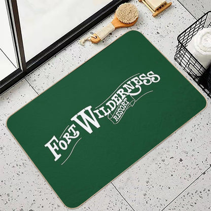 Fort Wilderness Resort Logo  Easy Maintenance Bath Mat